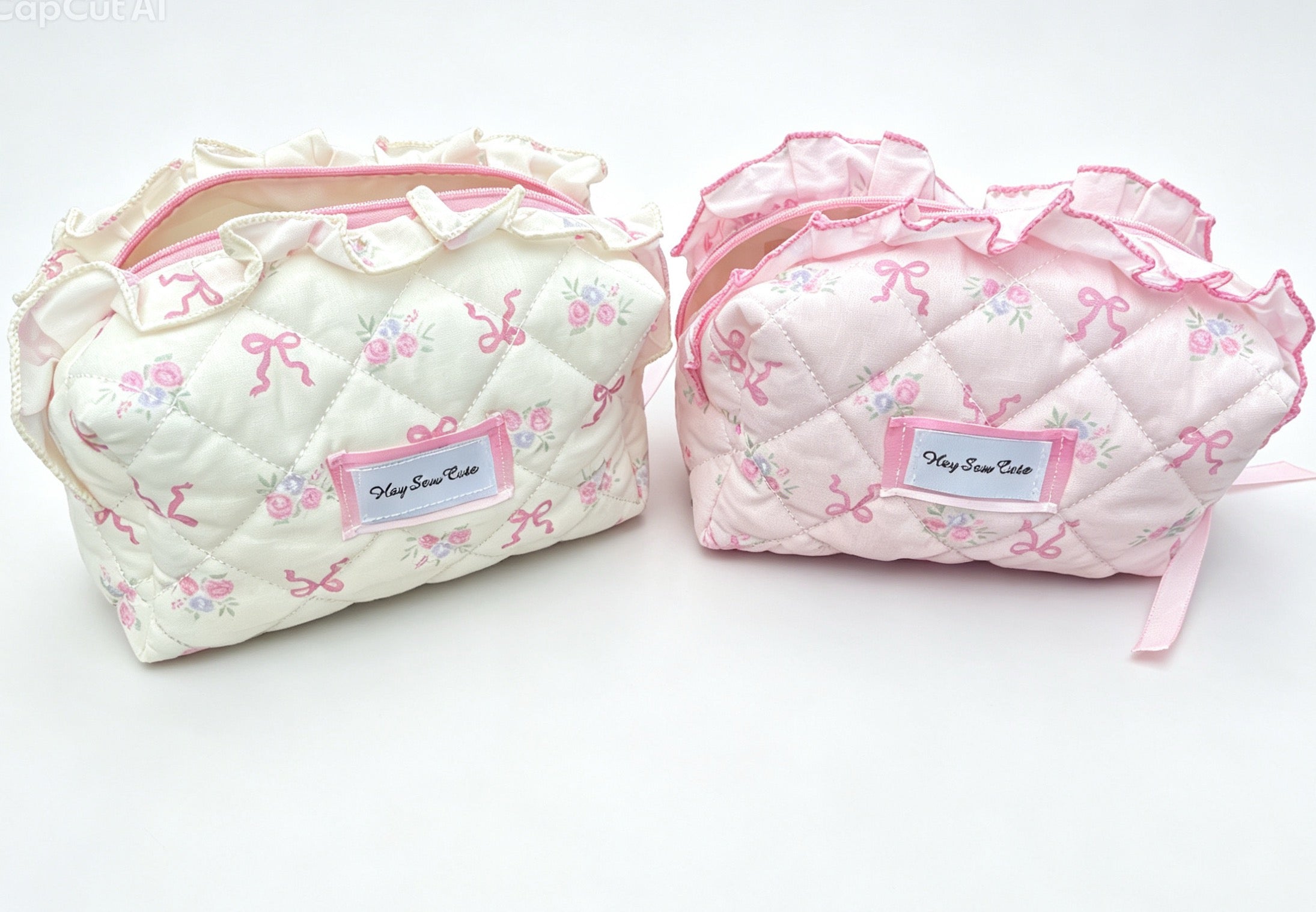 Ruffle Makeup Bag