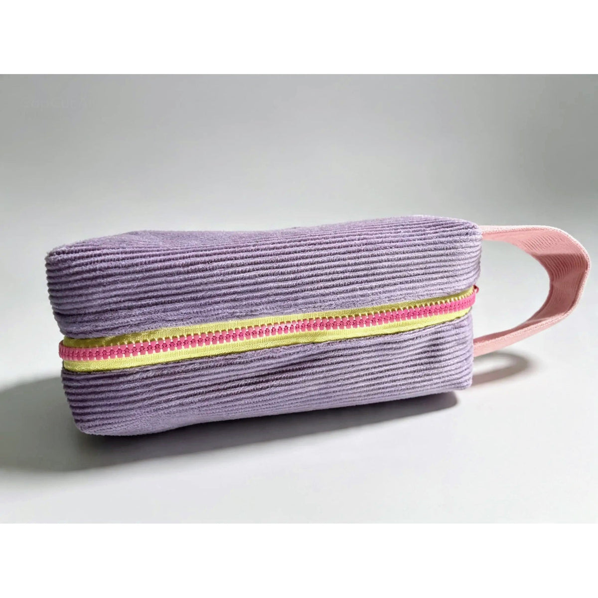 Colour Block Corduroy Boxy Pouch