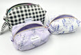 Load image into Gallery viewer, Medium Boxy Makeup Bag – Purple Floral

