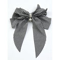 Load image into Gallery viewer, Pearl Charm Bow Hair Clip
