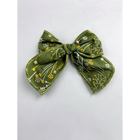 Botanical Bow Hair Clip