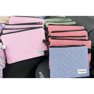 HeySewCute Quilted Mini Pouch – Check Edition