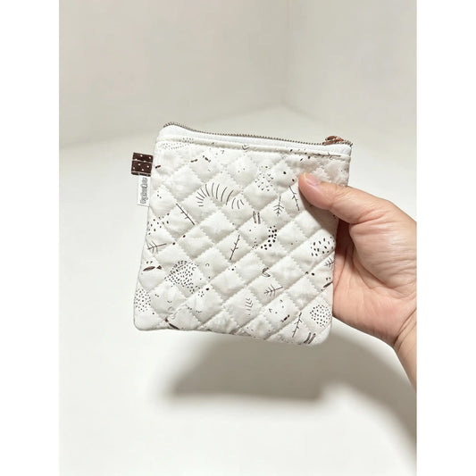 Handmade Quilted Period & Essentials Pouch – Small Zip Bag