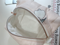 Load image into Gallery viewer, Blush Bunny pale cream lining with subtle dots
