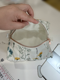 Load image into Gallery viewer, Daily Muse wildflower lining detail, original hand and natural sewing table setting
