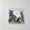Load image into Gallery viewer, HeySewCute handmade mini scrunchie 4 pack navy and white mix
