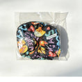 Load image into Gallery viewer, Handmade NZ Made Scrunchie Duo – Botanical & Retro back view
