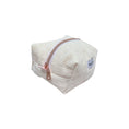 Load image into Gallery viewer, HeySewCute Little Box medium makeup bag Cream Corduroy product view on white background
