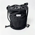 Load image into Gallery viewer, Black Corduroy 6-Pocket Skincare Organiser Bag – Large
