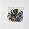 Load image into Gallery viewer, Handmade Kiwiana Scrunchie Duo – Black & White front view
