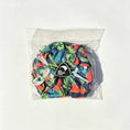 Load image into Gallery viewer, Handmade Kiwiana Scrunchie Duo – Native Garden front view

