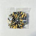 Load image into Gallery viewer, Handmade Kiwiana Scrunchie Duo – Yellow & Green front view
