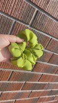 Load and play video in Gallery viewer, 💚 Lime Zing Scrunchie

