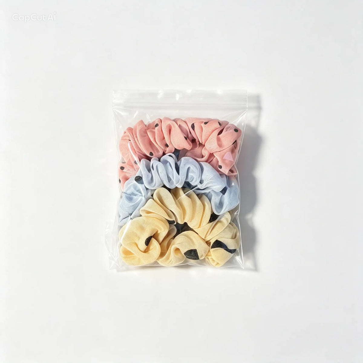 Retail Mini Scrunchie Set 3 Pack – Pink Blue Cream