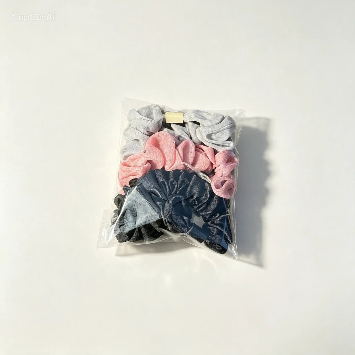 Retail Mini Scrunchie Set 3 Pack – Grey Pink Navy